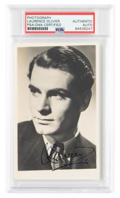 Lot #6599 Laurence Olivier Signed Photograph