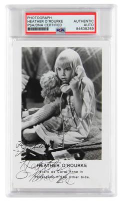 Lot #6596 Heather O'Rourke Signed Photograph