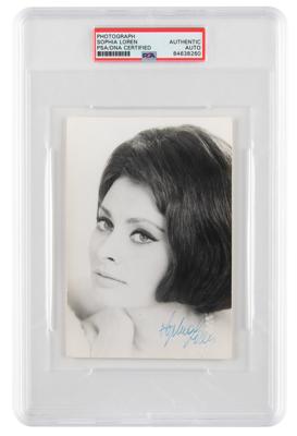 Lot #6588 Sophia Loren Signed Photograph