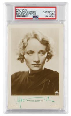Lot #6575 Marlene Dietrich Signed Photograph