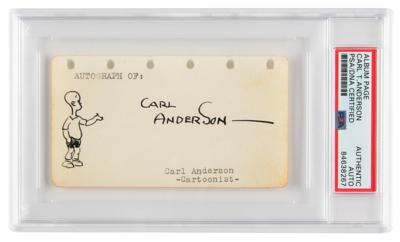 Lot #6420 Carl Anderson Signed Sketch
