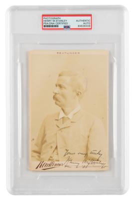 Lot #6139 Henry M. Stanley Signed Photograph