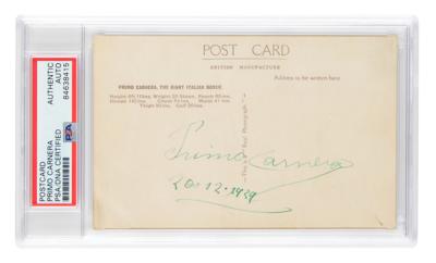 Lot #6649 Primo Carnera Signed Photograph - Image 1