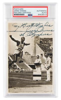 Lot #6626 Jesse Owens Signed Photograph