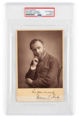 Lot #6270 William T. Stead Signed Photograph