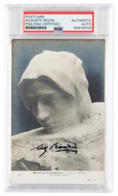 Lot #6402 Auguste Rodin Signed Photograph