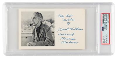 Lot #6412 Norman Rockwell Signed Postcard