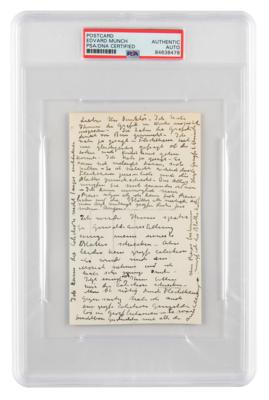 Lot #6399 Edvard Munch Autograph Letter Signed