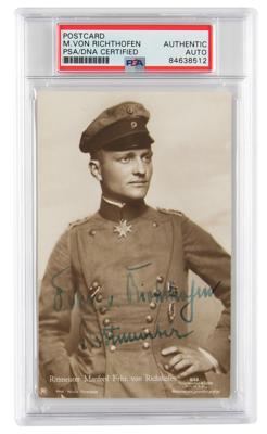 Lot #6314 Manfred von Richthofen Signed Photograph