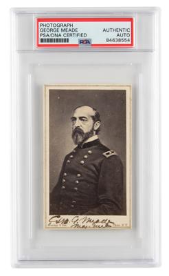 Lot #6309 George G. Meade Signed Photograph