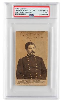 Lot #6308 George B. McClellan Signed Photograph