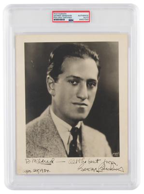 Lot #6470 George Gershwin Signed Photograph