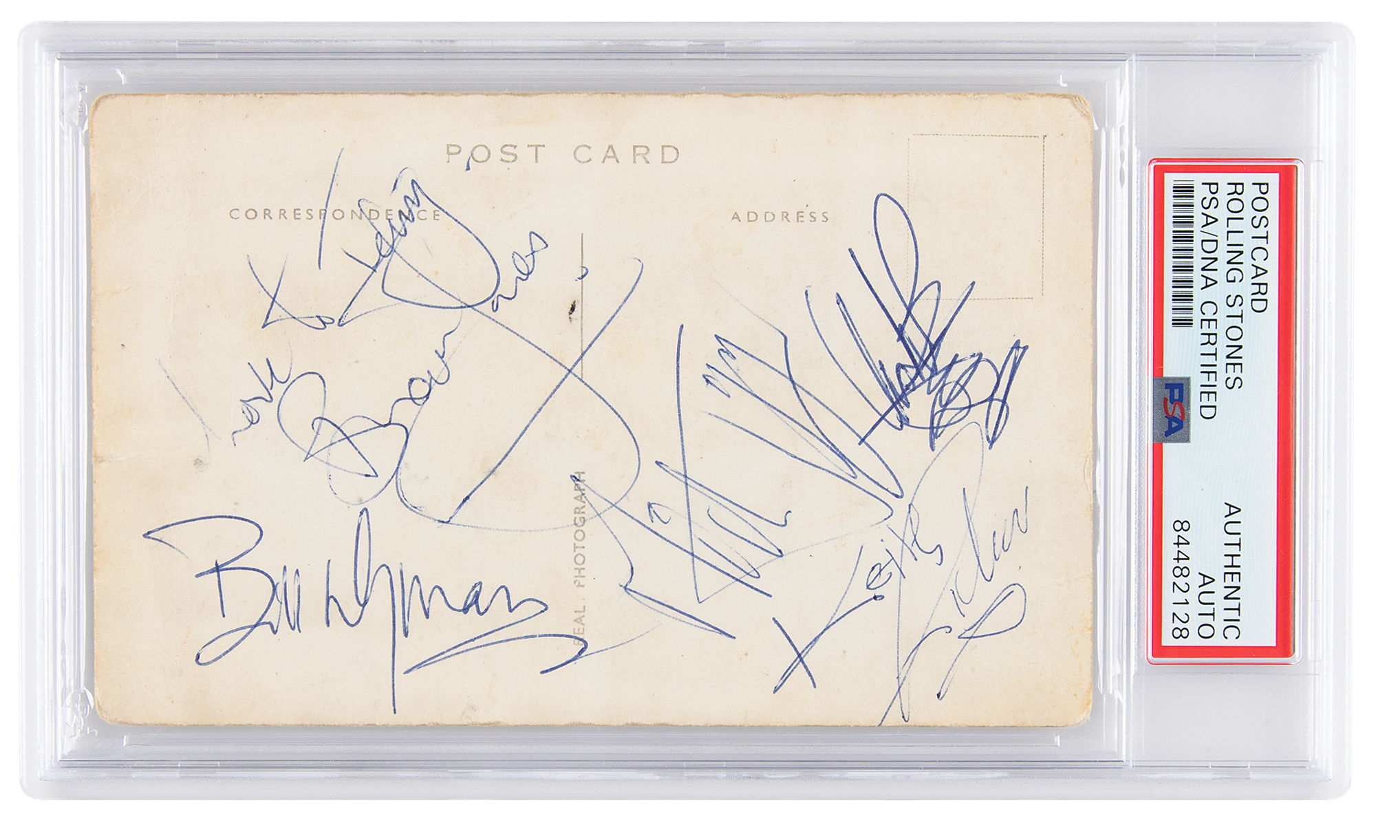 Lot #6484 Rolling Stones Signed Promo Card