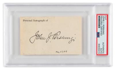 Lot #6348 John J. Pershing Signature