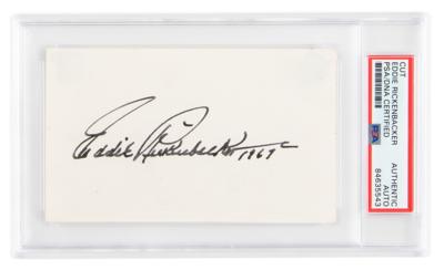 Lot #6352 Eddie Rickenbacker Signature