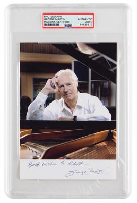 Lot #6530 Beatles: George Martin Signed Photograph