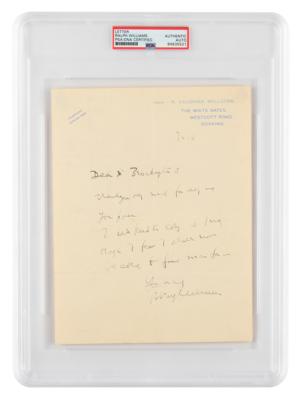 Lot #6499 Ralph Vaughan Williams Autograph Letter Signed