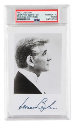 Lot #6491 Leonard Bernstein Signed Photograph
