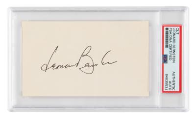 Lot #6492 Leonard Bernstein Signature