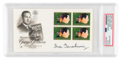 Lot #6514 Ira Gershwin Signed First Day Cover