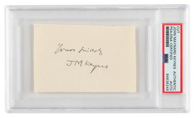 Lot #6220 John Maynard Keynes Signature