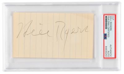 Lot #6604 Will Rogers Signature
