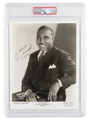 Lot #6520 Jimmie Lunceford Signed Photograph