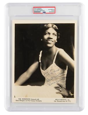 Lot #6501 Ivie Anderson Signed Photograph