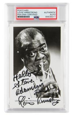 Lot #6503 Louis Armstrong Signed Photograph