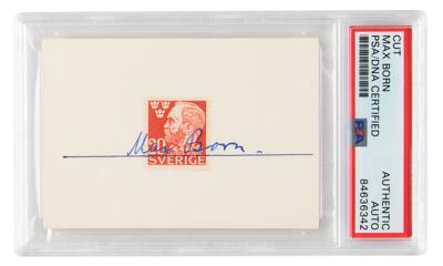 Lot #6163 Max Born Signed Stamp