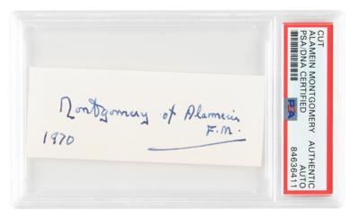 Lot #6346 Montgomery of Alamein Signature