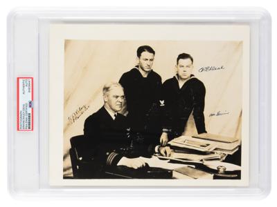 Lot #6362 USS Akron: Erwin, Wiley, and Deal Signed Photograph