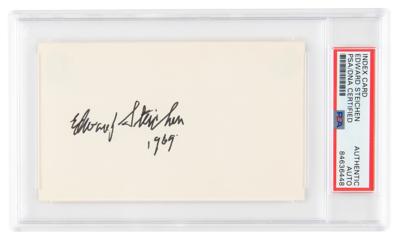 Lot #6413 Edward Steichen Signature