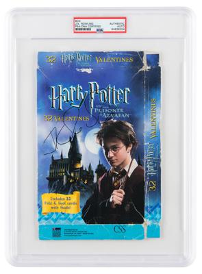Lot #6464 J. K. Rowling Signed Valentine's Day Card Box