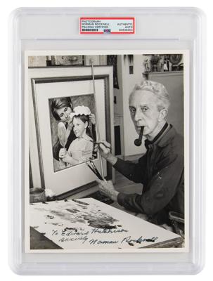 Lot #6411 Norman Rockwell Signed Photograph