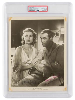 Lot #6559 Rear Window: Grace Kelly and James Stewart Signed Photograph