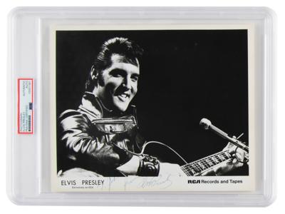 Lot #6482 Elvis Presley Signed Photograph
