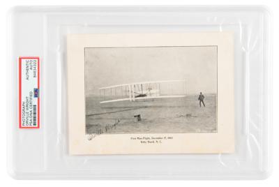 Lot #6371 Orville Wright Signed Photograph