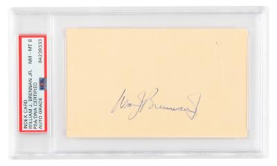 Lot #6166 William J. Brennan Signature - PSA NM-MT 8 - Image 1