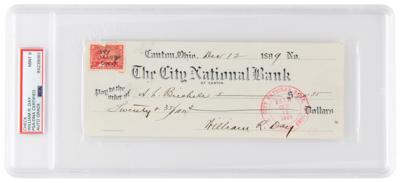 Lot #6181 William R. Day Signed Check - PSA MINT 9 - Image 1