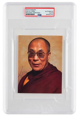 Lot #6180 Dalai Lama Signed Photograph
