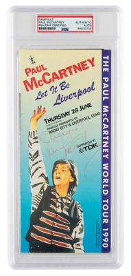 Lot #6476 Beatles: Paul McCartney Signed Concert Pamphlet
