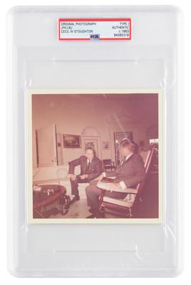 Lot #6077 John F. Kennedy and Lyndon B. Johnson Original 'Type I' Photograph by Cecil Stoughton