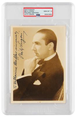 Lot #6556 Bela Lugosi Signed Photograph - PSA GEM