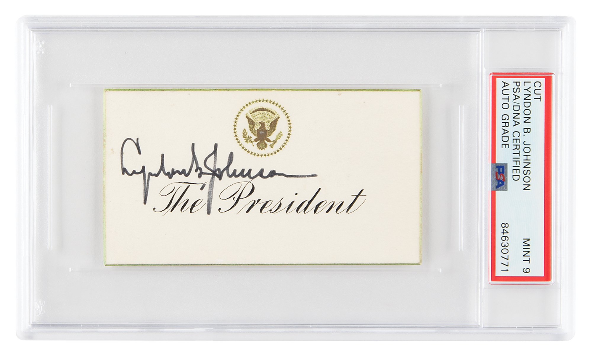 Lyndon B. Johnson Signature - PSA MINT 9 | RR Auction