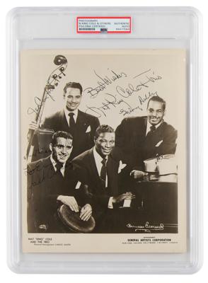 Lot #6510 Nat King Cole and Trio Signed Photograph