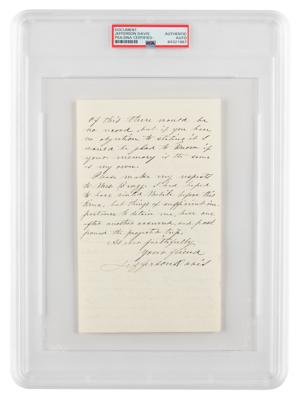 Lot #6303 Jefferson Davis Autograph Letter Signed