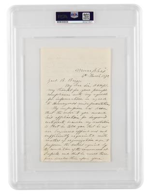Lot #6303 Jefferson Davis Autograph Letter Signed - Image 2