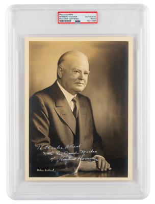 Lot #6067 Herbert Hoover Signed Photograph