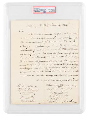 Lot #6013 William Henry Harrison Document Signed